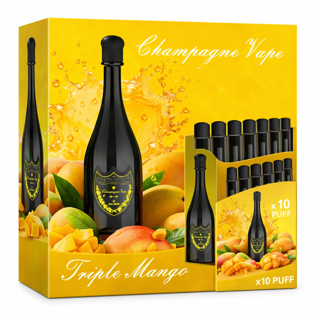 Boîte de 10 Puff Dom Pérignon 30K Tripple Mango