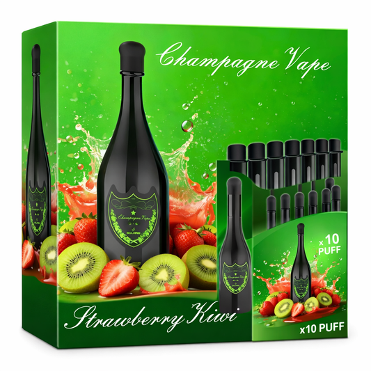 Boîte de 10 Puff Dom Pérignon 30 K Strawberry Kiwi