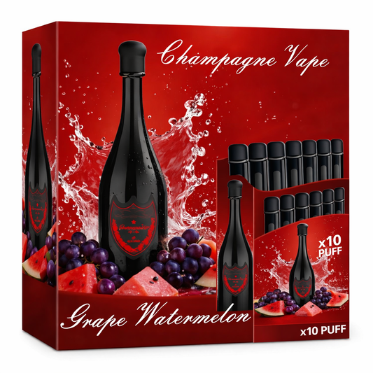 Boîte de 10 Puff Dom Pérignon 30K Grape Watermelon