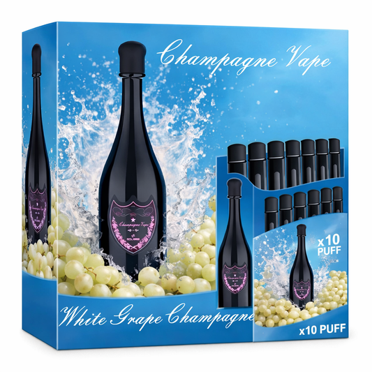Boîte de 10 Puff Dom Pérignon 30K White Grape