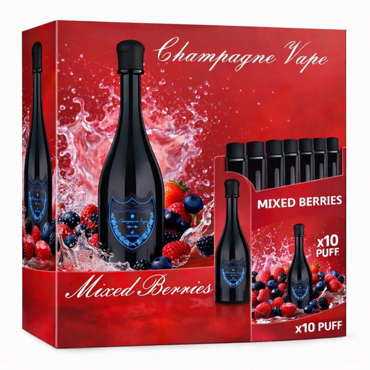 Boîte de 10 Puff Dom Pérignon 30K  Mixed Berries